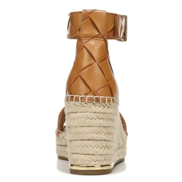 Franco Sarto Clemens Espadrille Wedge Sandals Tan 7.5 - Picture 5 of 7